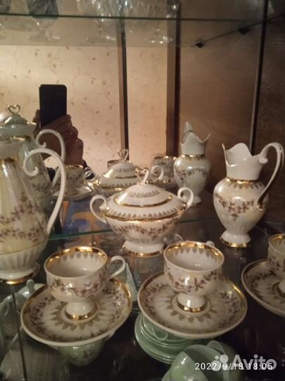 Кофейный сервиз фарфоровый на 6 персон