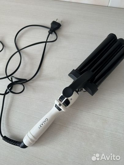 Плойка щипцы трехволновая