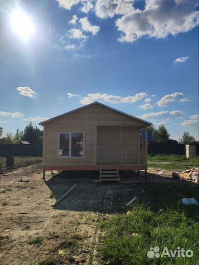 Каркасный дачный дом 6х6