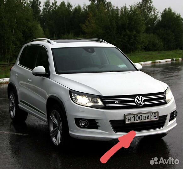 Зимняя заглушка нижнего воздухозаборника tiguan