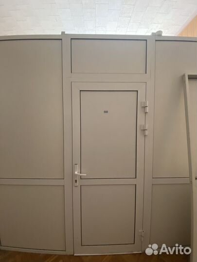 Алюминиевые перегородки и двери бу