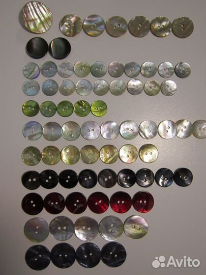 Пуговицы перламутр
