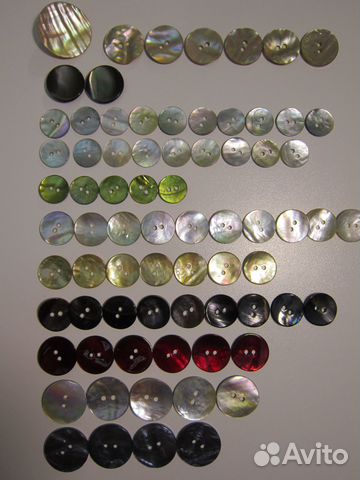 Пуговицы перламутр