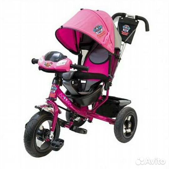 Велосипед розовый lexus trike щенячий патруль