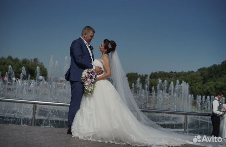 Свадебное платье Love Bridal 44 размер с фатой