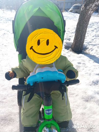 Велосипед с родительской ручкой