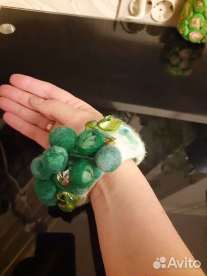 Браслеты из шерсти бохо валяние фелтинг