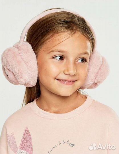 Наушники мягкие пушистые собачка новые