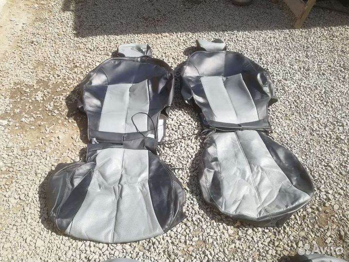 Чехлы из экокожи на Kia rio,hyundai solaris