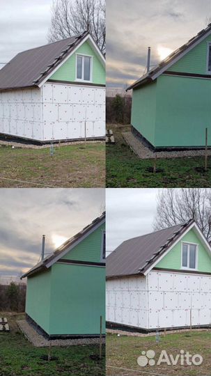 Утепление стен фасадов квартир домов бань