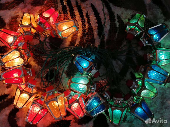 Елочная гирлянда (электрогирлянда) Радуга-1, СССР