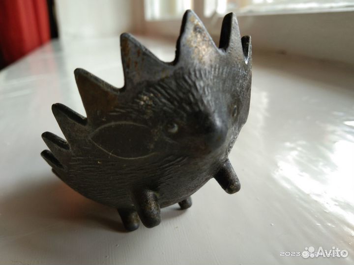 Чугунная пепельница Ёжик СССР