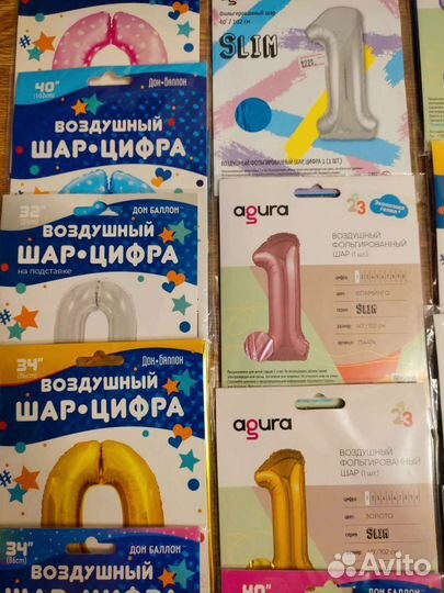 Фольгированные шары цифры