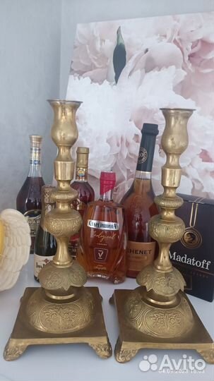 Подсвечник бронза старинный