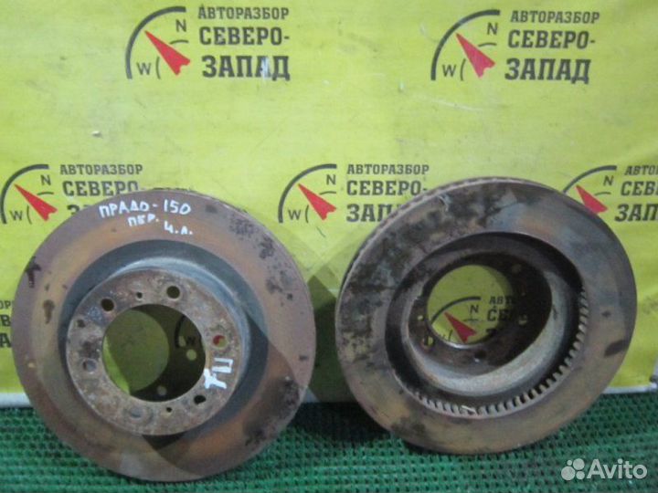 Диск тормозной передний Toyota Land Cruiser GRJ150