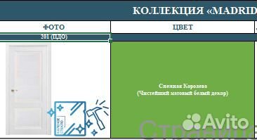 Межкомнатная дверь Мадрид 201