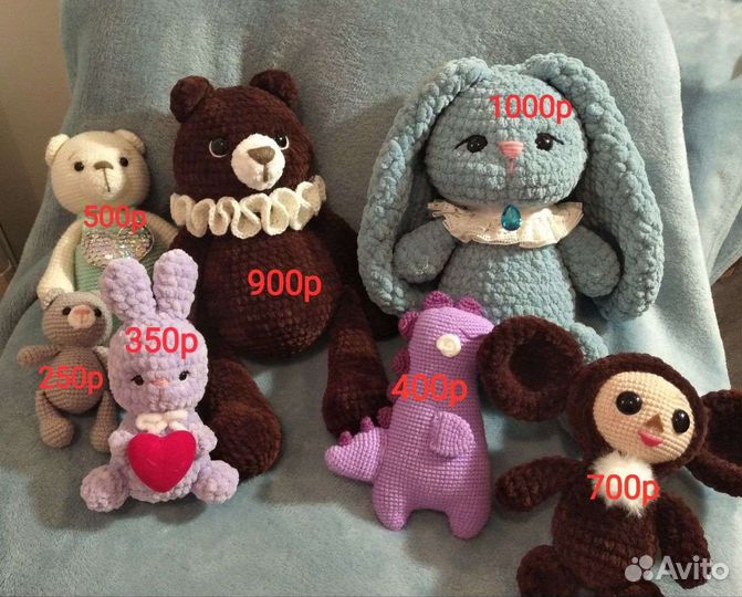 Вязаные игрушки ручной работы