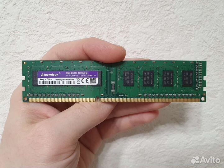 Память DDR3 8Gb Atermiter 1600Мгц