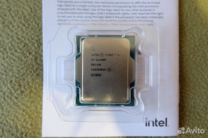 Процессор intel core i5 12400f oem