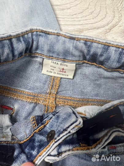 Джинсовый костюм zara 104см