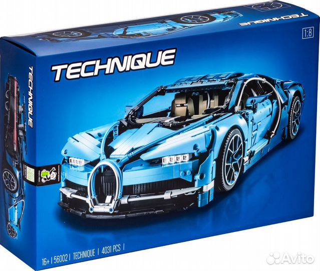 Конструктор Bugatti Chiron Blue 4031 деталь