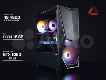 Игровой пк Ryzen 5 4500, GTX 1080, DDR4, NVMe