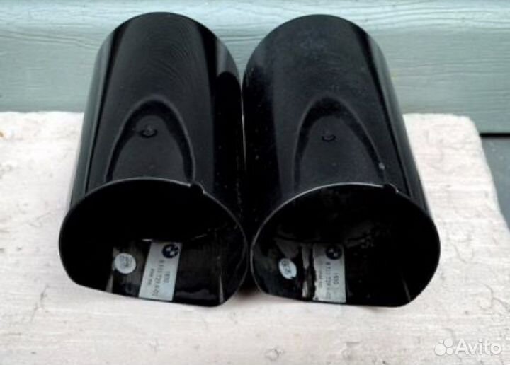 Насадки BMW F серии черный хром