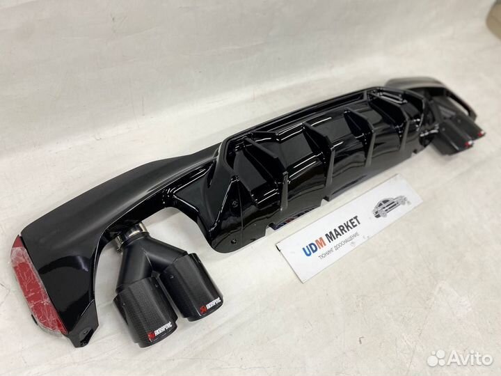 M5 диффузор BMW G30 карбон насадки