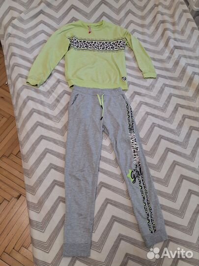 Костюм р.140 спортивный детский, свитшот и штаны