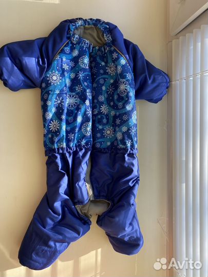 Зимний комбинезон для средней собаки