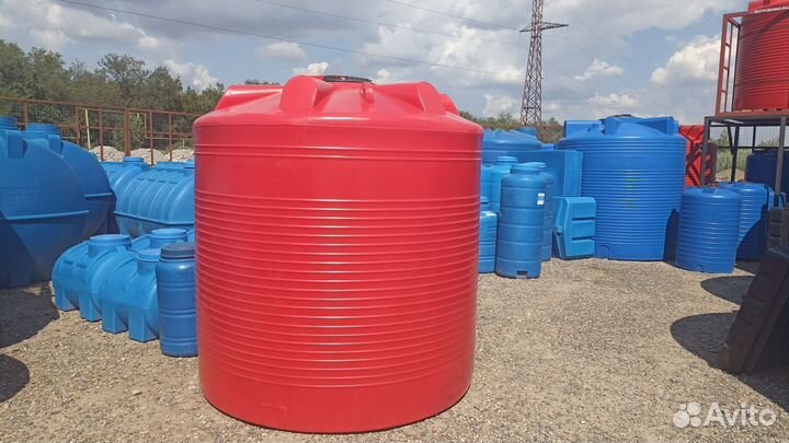 Емкость платиковая 5000л для воды,удобрений,топлив