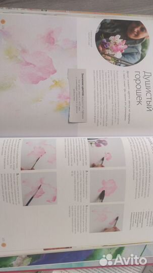 Книга Джин Хэйнс Живые цветы акварелью