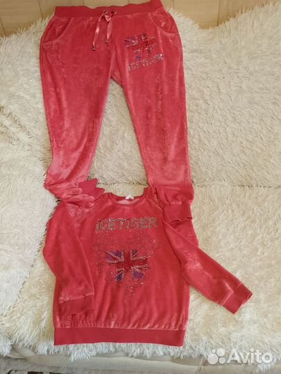 Спортивный костюм женский, велюровый