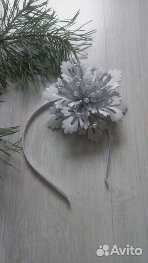 Ободок Снежинка Корона Диадема