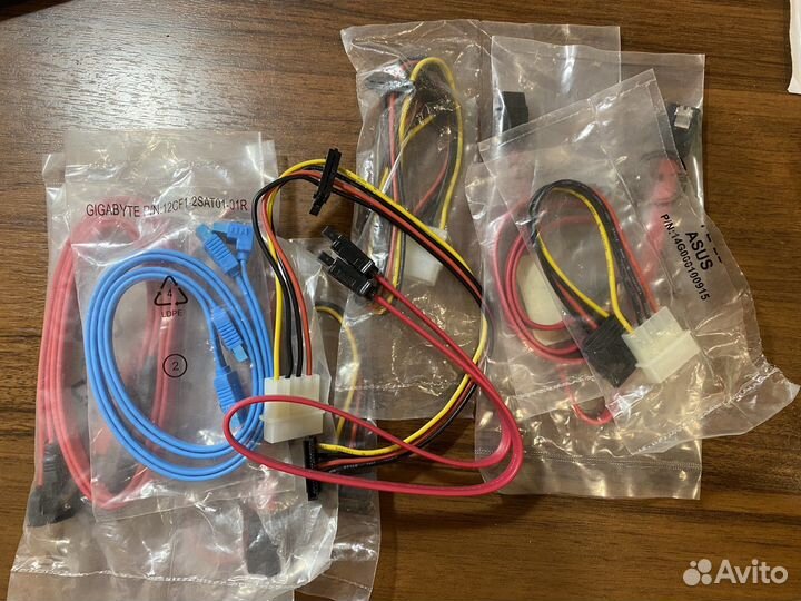 Кабель шлейф molex sata*2 питание