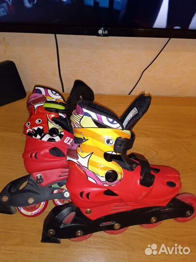 Роликовые коньки+комплект защиты (34-37)
