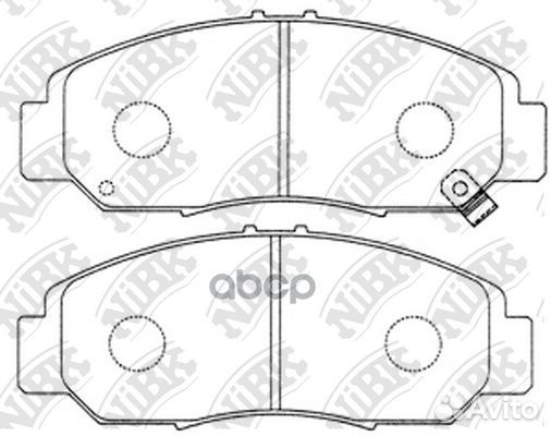 PN8465-nibk колодки дисковые п Honda Legend 3