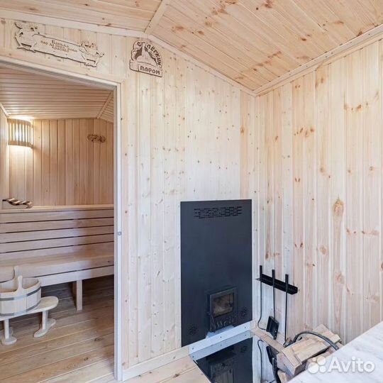 Баня на дровах с чаном