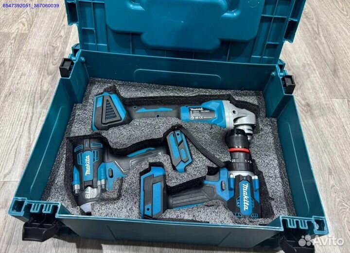 Набор аккумуляторного инструмента Makita 3в1 (Арт.92808)