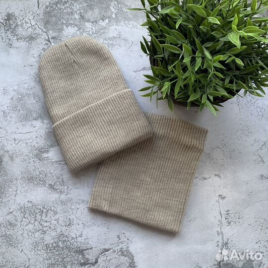 Шапка и снуд демисезон