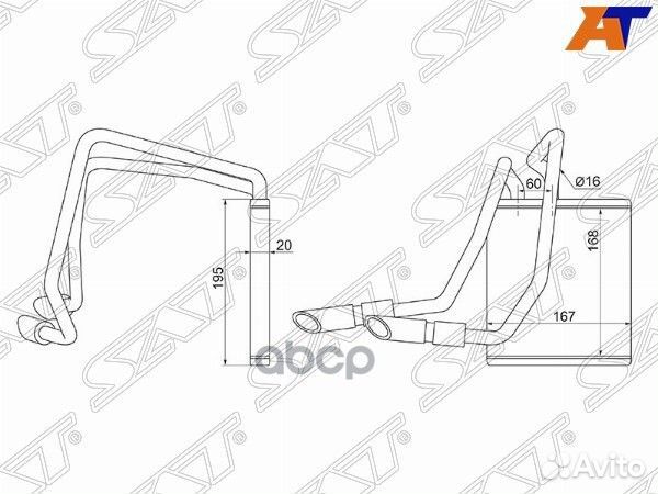Радиатор отопителя салона mazda 2/demio DY# 02