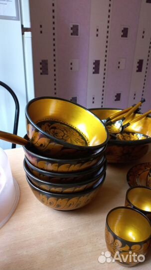 Набор для окрошки хохлома СССР