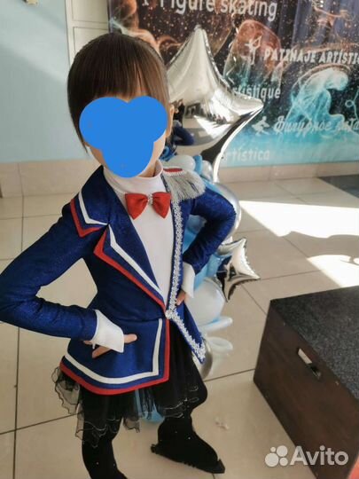 Платье для выступлений фиг катание, +Боди+Колгот