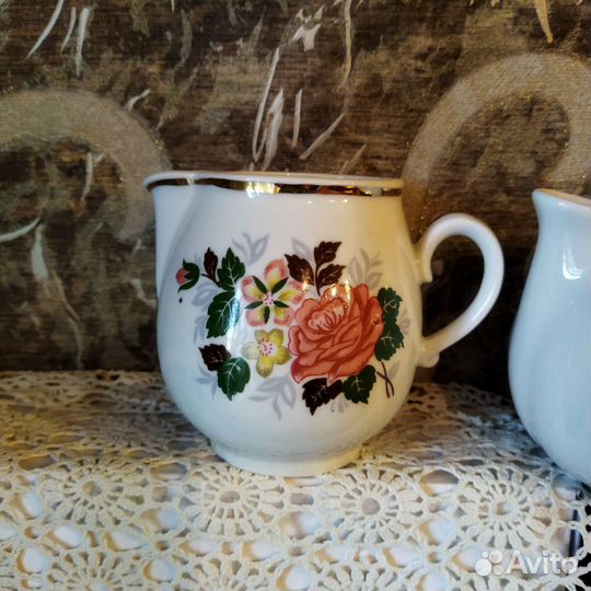 Молочник сливочник фарфор СССР