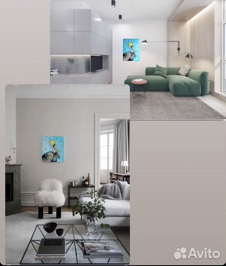 Картина холст акрил