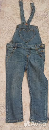 Джинсы комбинезон для девочки 104