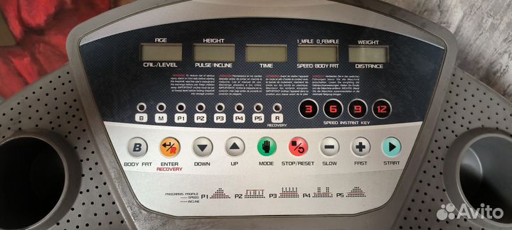 Тренажер беговая дорожка torneo magic t-410