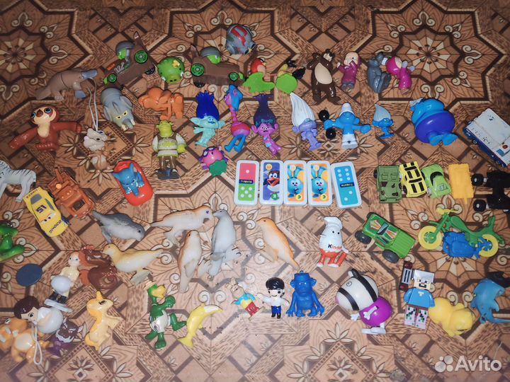 Игрушки из киндер мешок маша и медведь энгри бердз