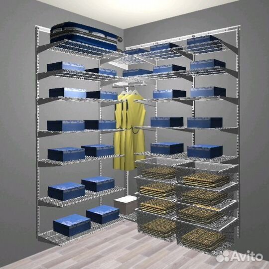 Угловая гардеробная система Aristo