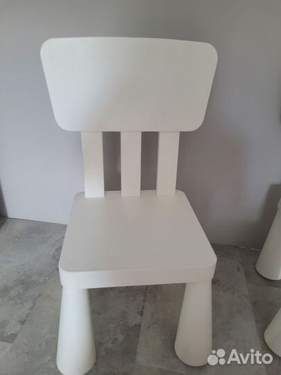 Детский стол и стул IKEA маммут